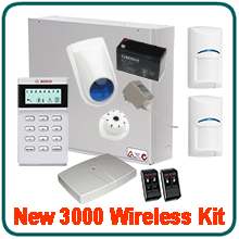 Bosch 3000 Wireless Alarm System package